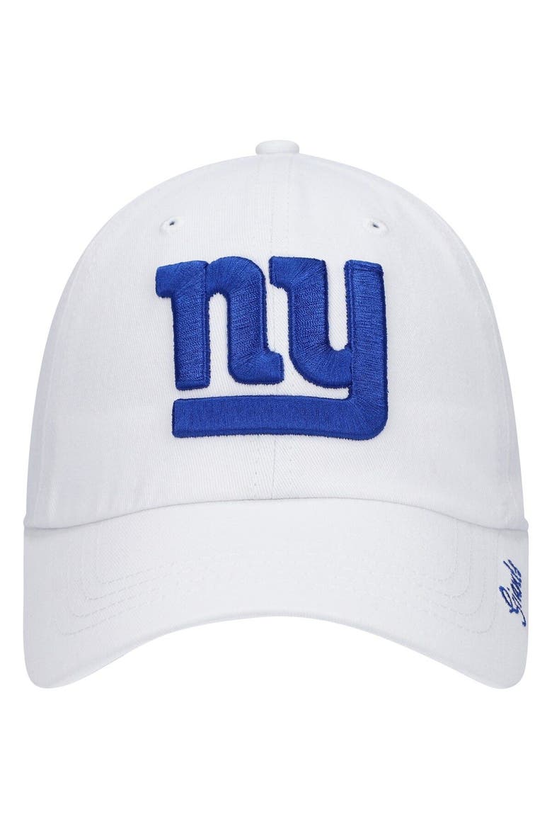 Women's '47 White New York Giants Miata Clean Up Logo Adjustable Hat, Alternate, color, White