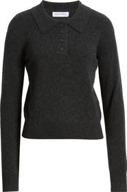 ARTLESS FOREVER Tove Wool & Cashmere Polo Sweater