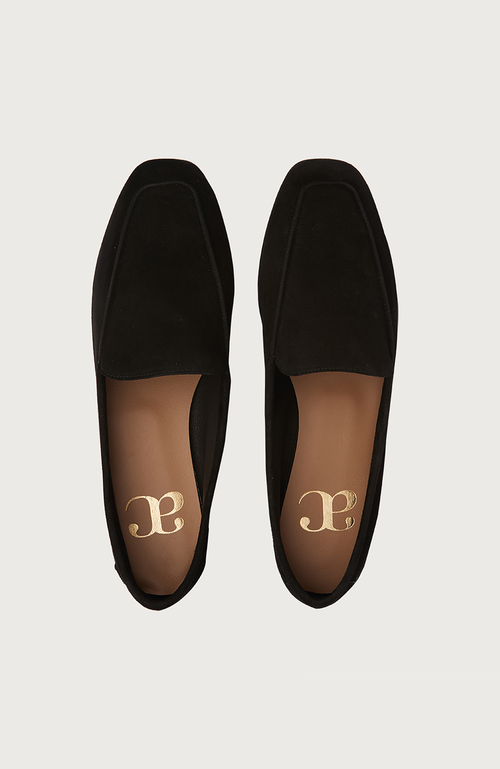 Andrea Carrano Shoes Mare Moccasins In Black