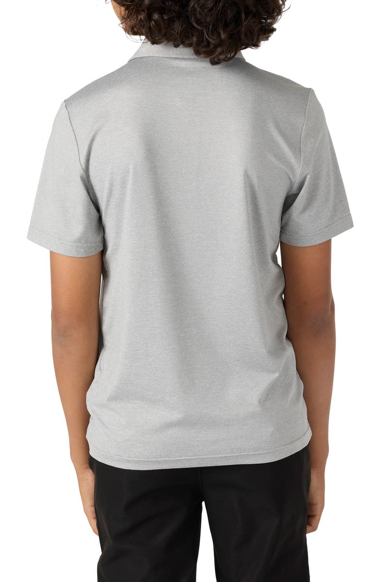O'Neill Kids' TRVLR Performance Polo, Alternate, color, Heather Gr