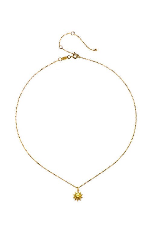 Satya Jewelry Here Comes The Sun Necklace In Gold