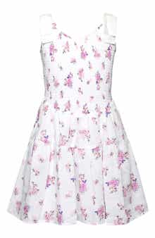 Kids' Floral Smocked Bodice Sundress