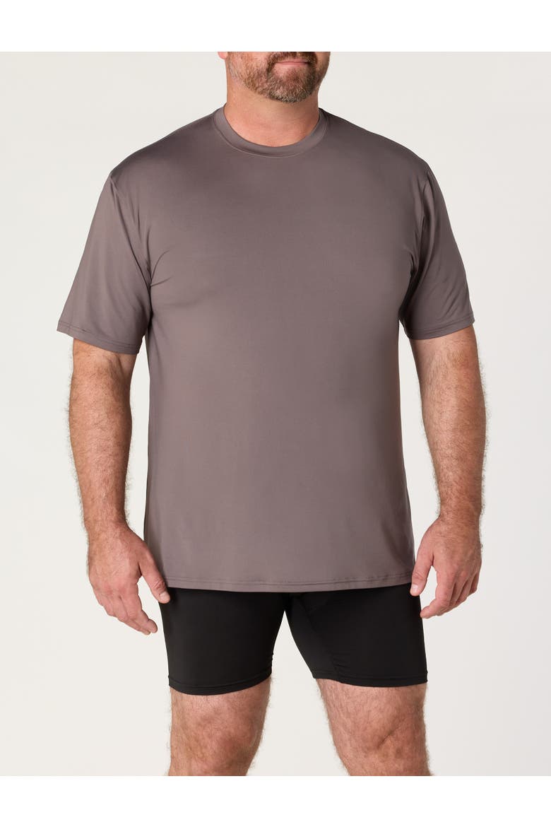 Big & Tall Cooling Performance Crewneck T-Shirt, Alternate, color, DARK GULL GREY