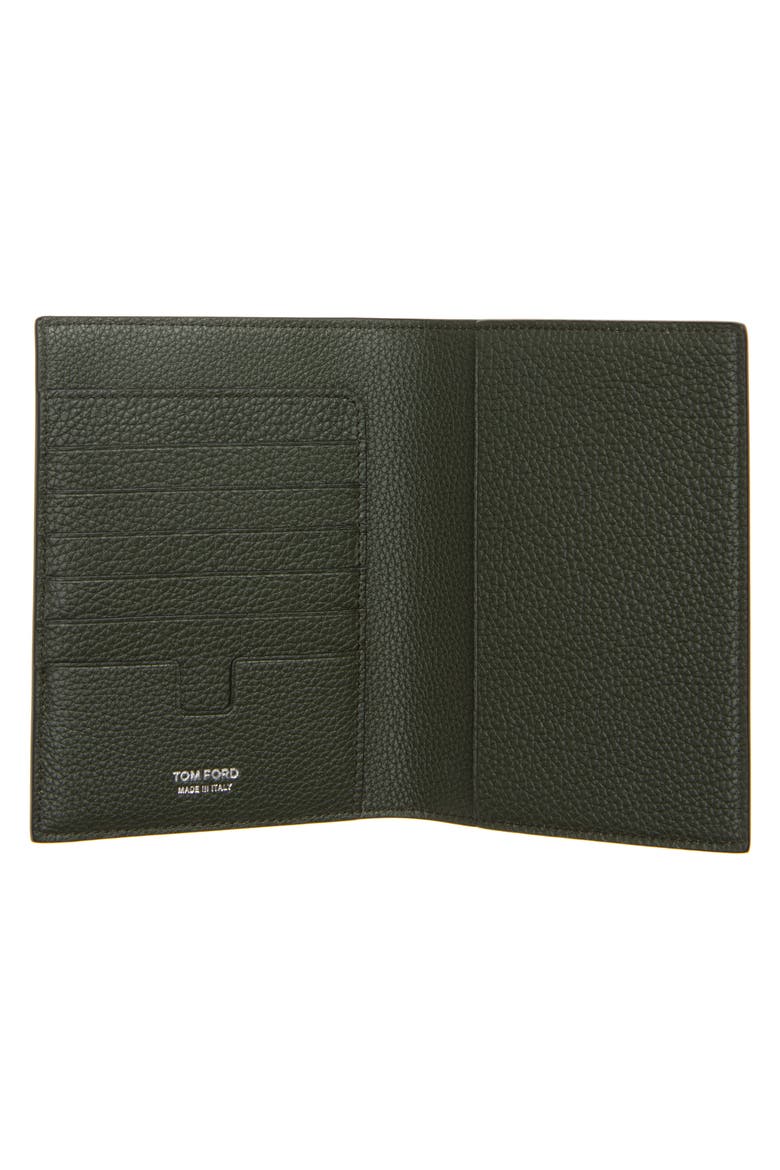 T-Line Leather Passport Holder, Alternate, color, GCT DARK PINE