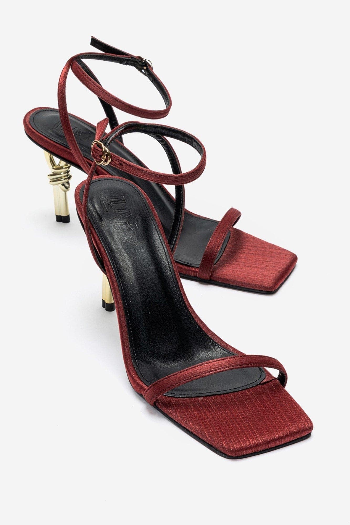 Sone Stiletto Ankle Strap Sandal, Main, color, Dark Red
