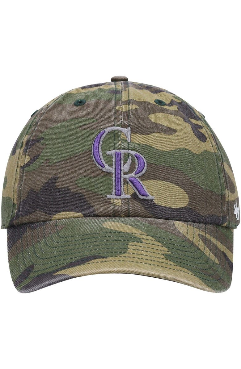 '47 Men's '47 Camo Colorado Rockies Team Clean Up Adjustable Hat, Alternate, color, Camo