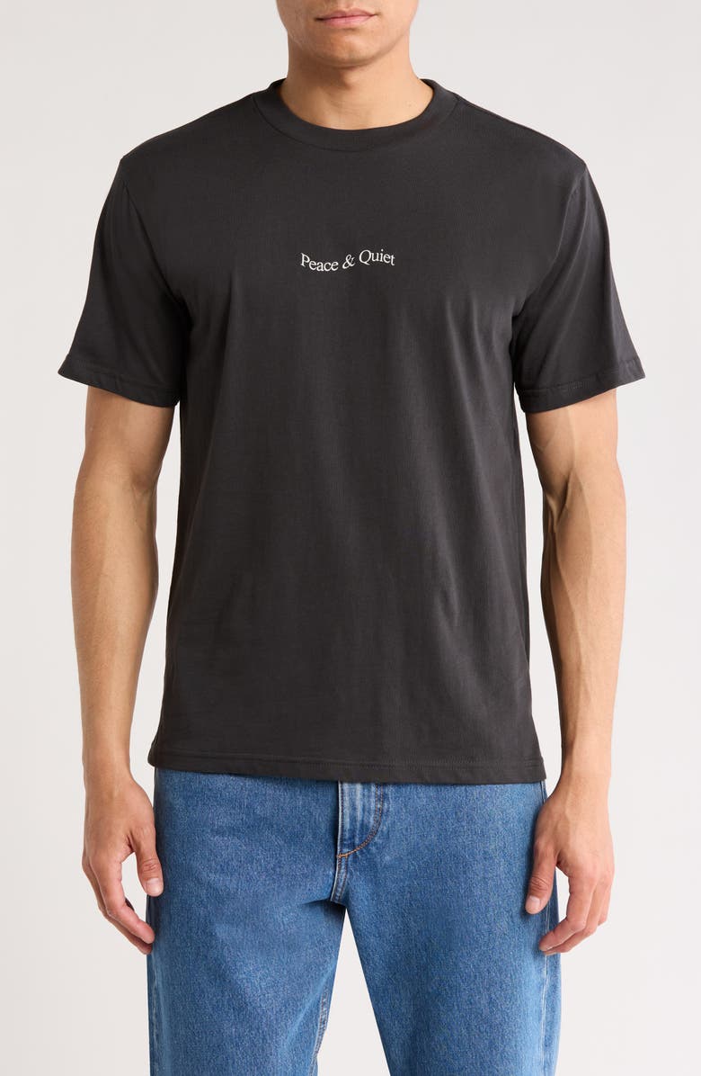 Museum of Peace & Quiet Wordmark Graphic T-Shirt, Main, color, 