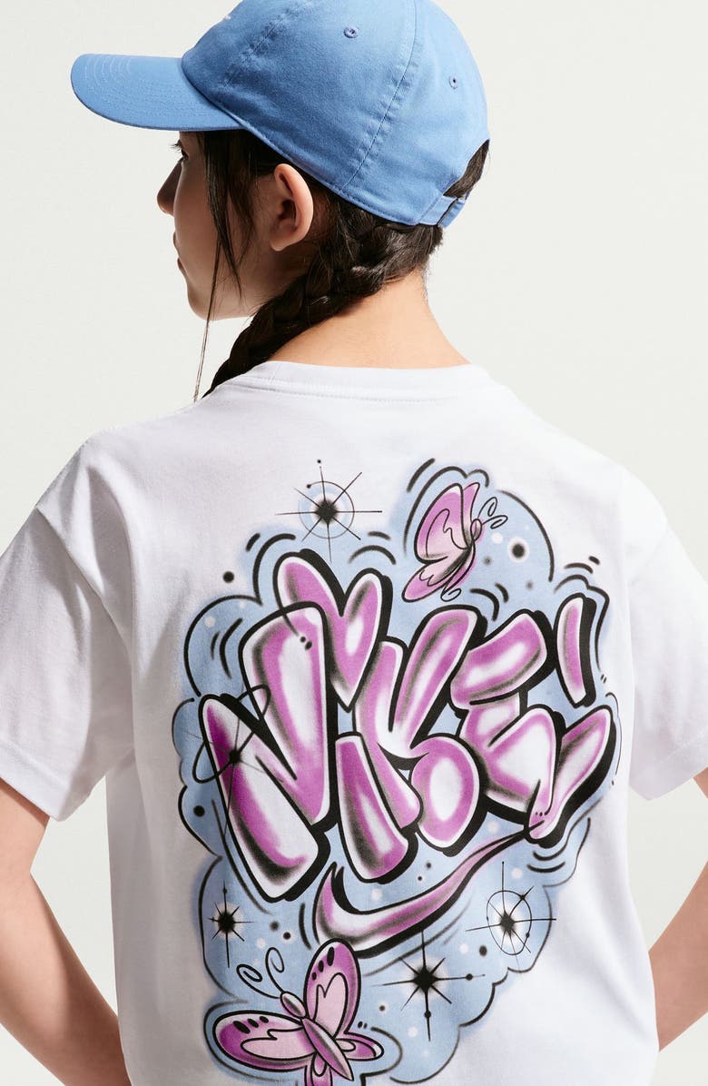 Nike Kids' Airbrush Graphic T-Shirt, Alternate, color, White