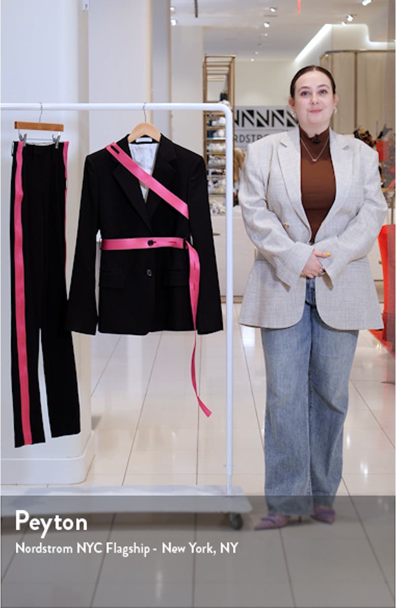 Seat Belt Virgin Wool Blazer, sales video thumbnail