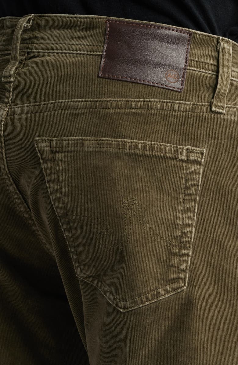AG Tellis Slim Fit Corduroy Pants, Alternate, color, Sulfur Dried Cedar