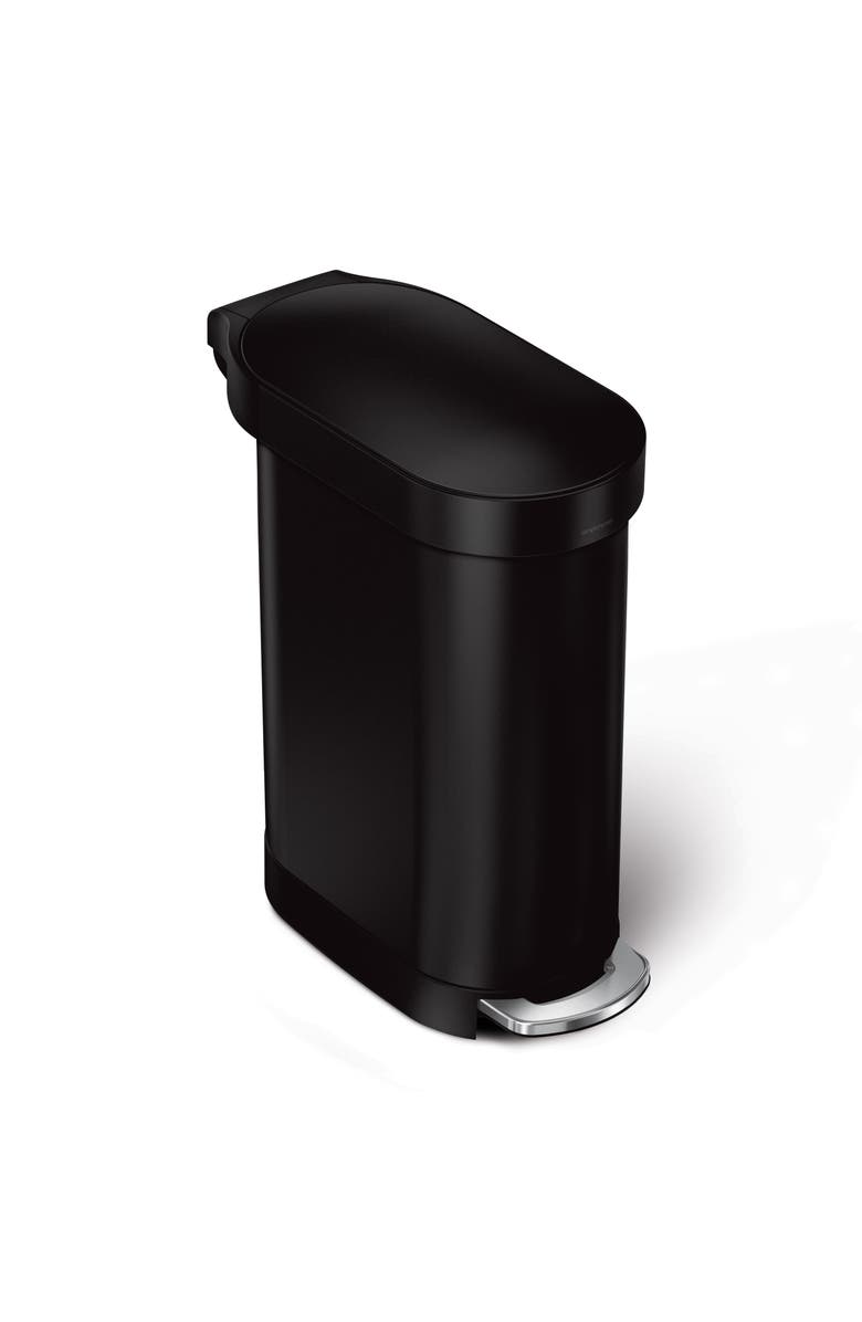 simplehuman 45L slim step can, Main, color, Matte Black