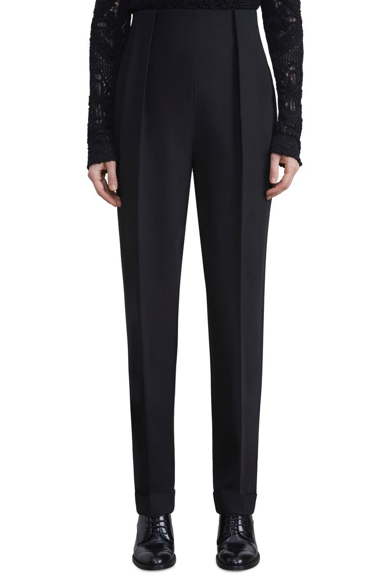 Lafayette 148 New York Waverly Double Face Stretch Wool Pants, Main, color, 