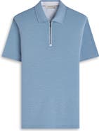Bugatchi Quarter Zip Polo