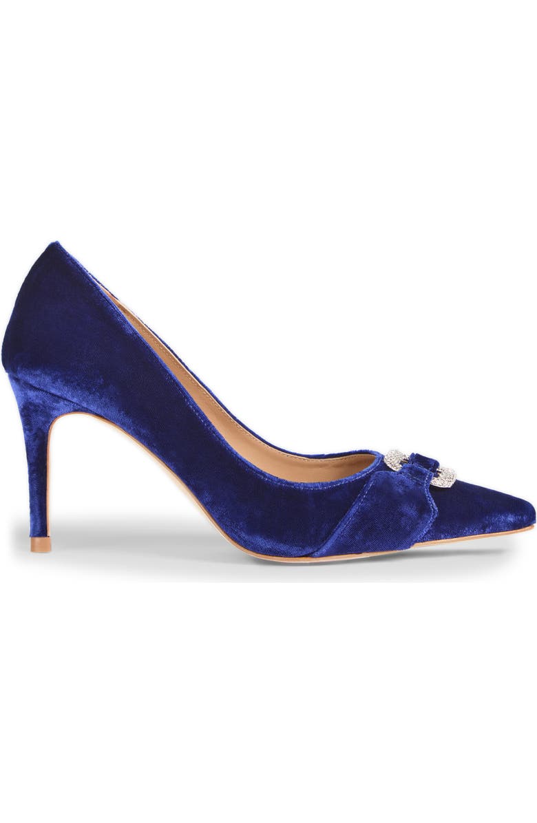 LK Bennett Thelma Crystal Oloid Pointed Toe Pump, Alternate, color, Imperial Blue