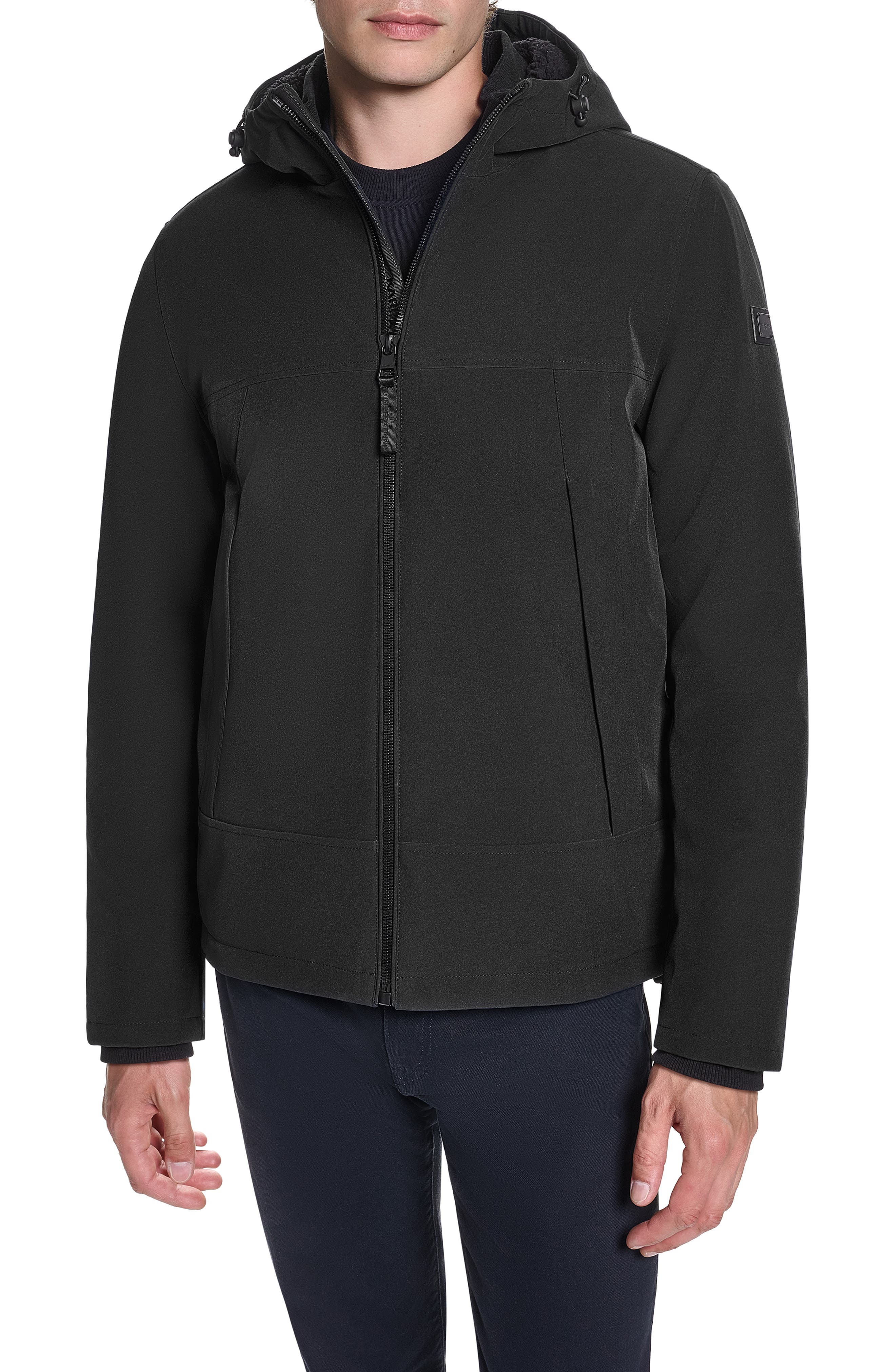 High Pile Fleece Hooded Softshell Jacket