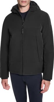 KARL LAGERFELD PARIS High Pile Fleece Hooded Softshell Jacket