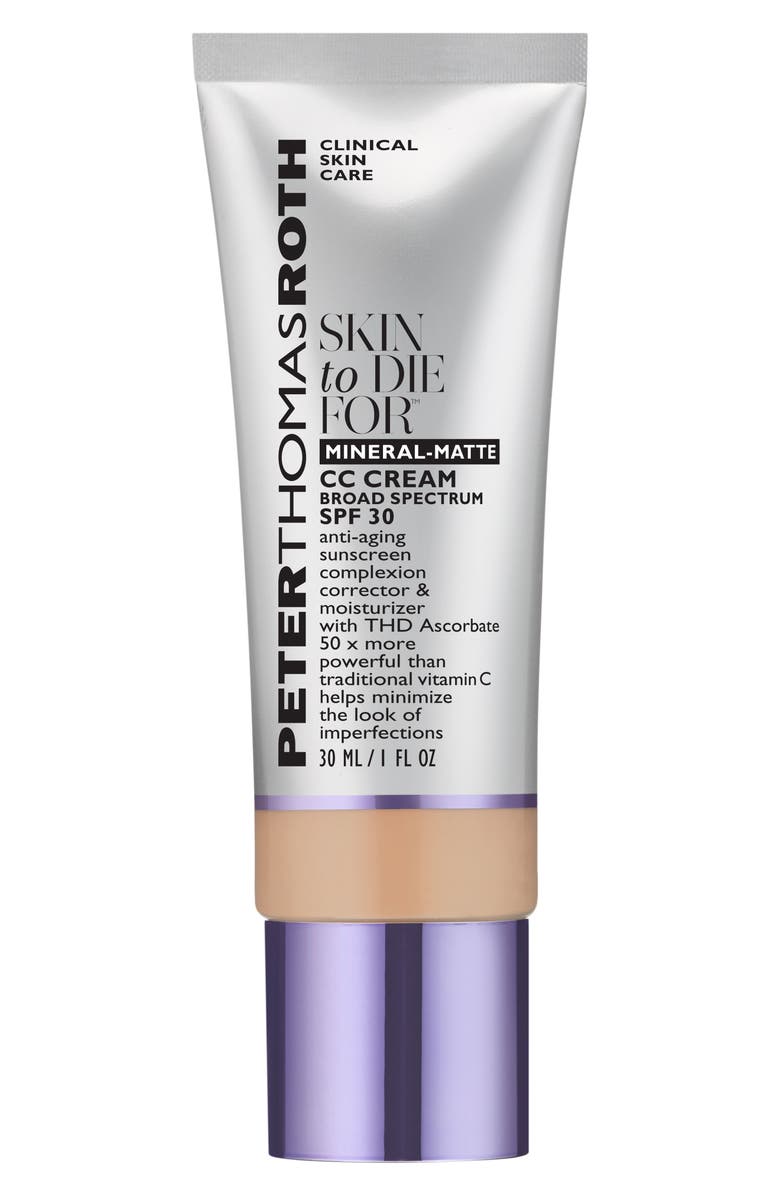 Peter Thomas Roth Skin to Die For Natural Matte Skin Perfecting CC Cream SPF 30, Main, color, 