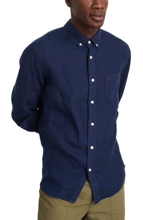 Mill Linen Button-Down Shirt