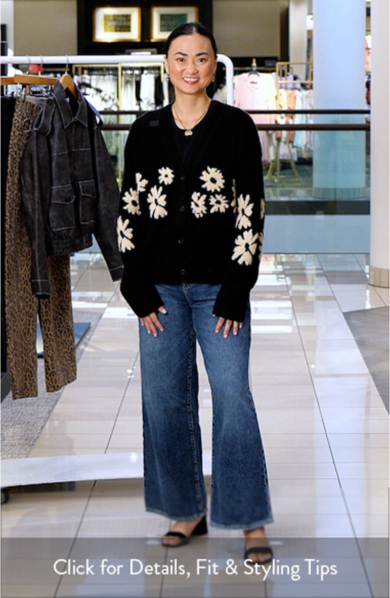 Georgina Floral Intarsia Cardigan, sales video thumbnail