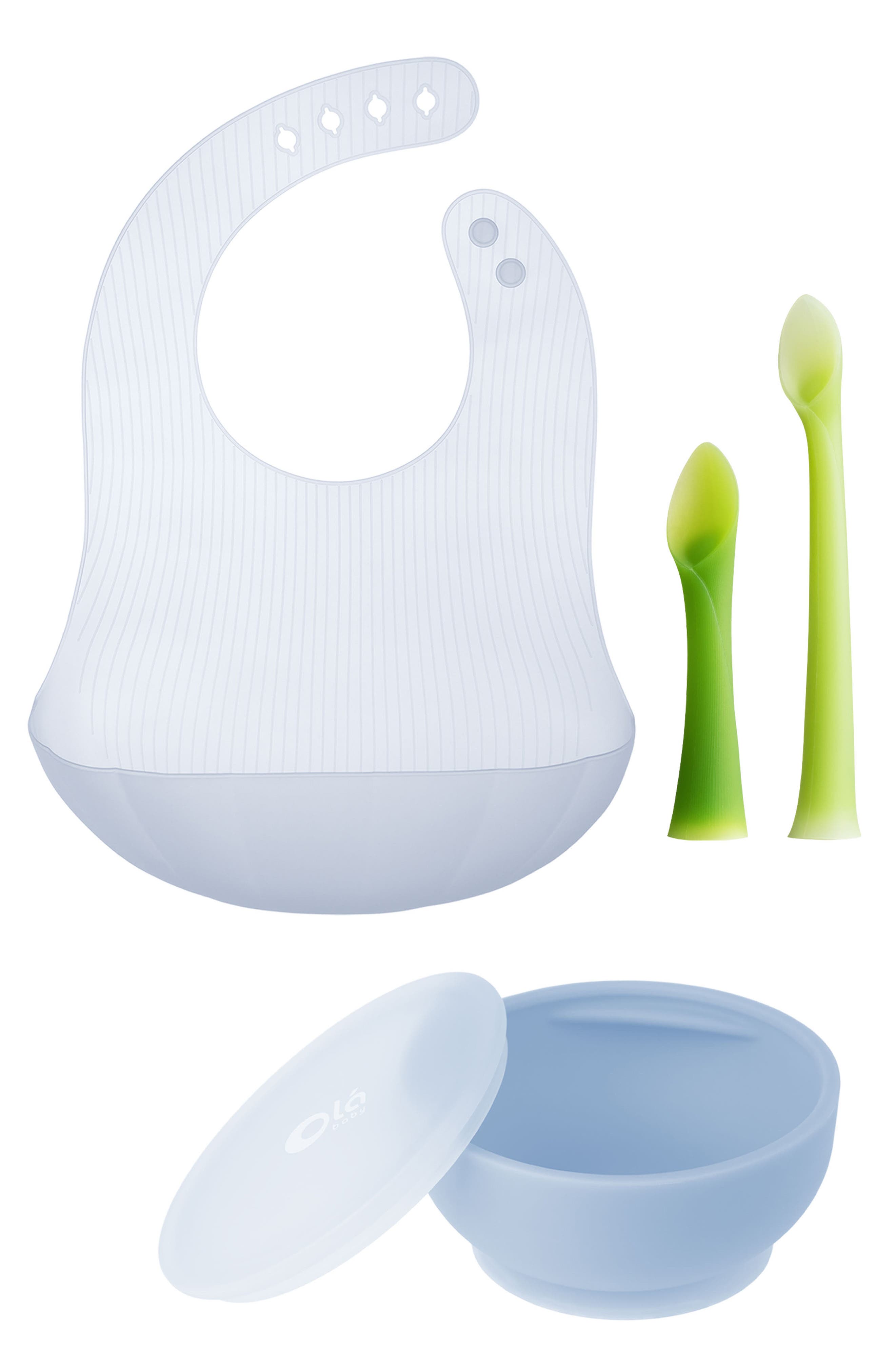 Olababy 5-Piece Baby Feeding Set in Blueberry/Blueberry 