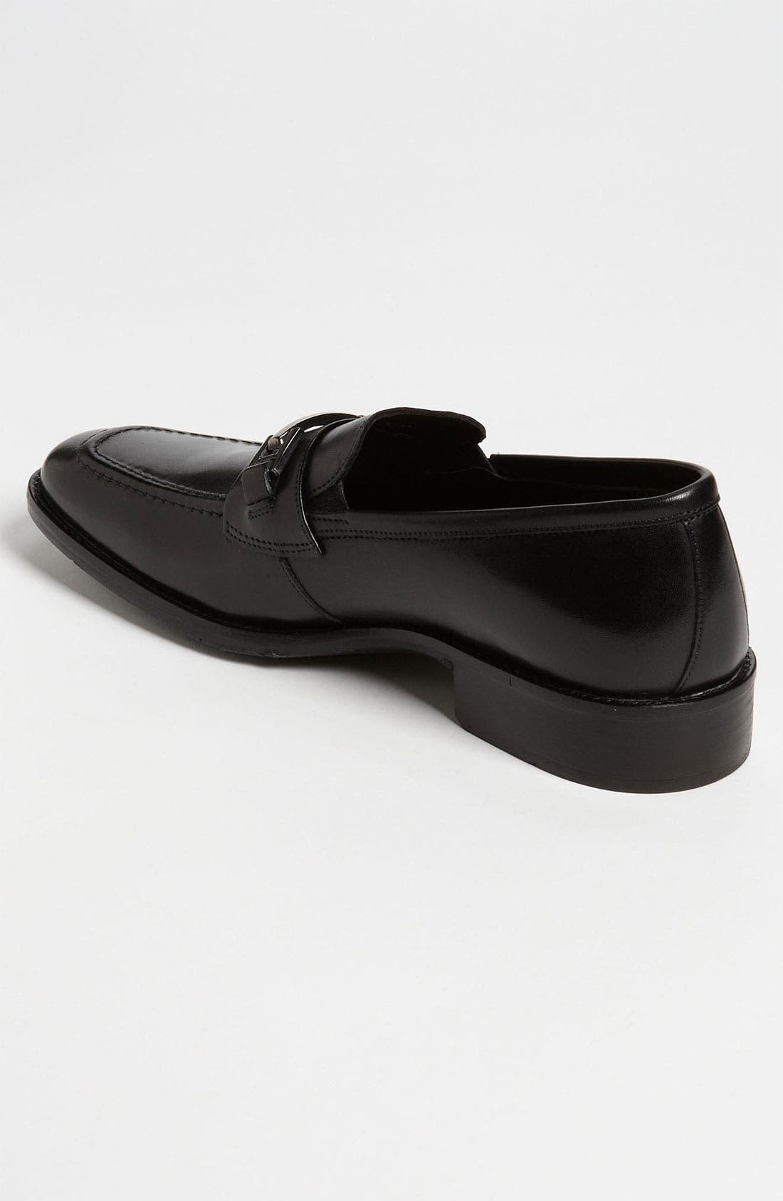 'Larsey' Bit Loafer, Alternate, color, BLACK