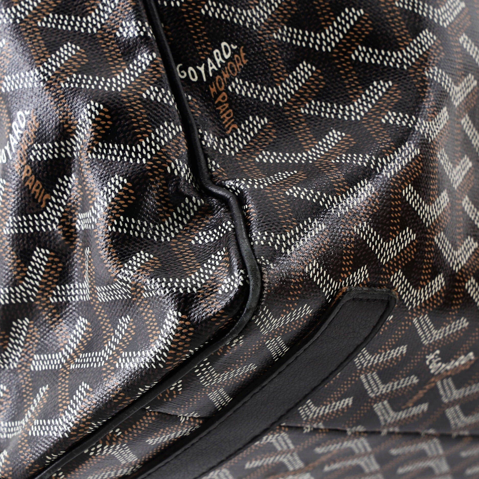 Pre-Owned Goyard Voltaire III Tote Coated Canvas, Alternate, color, Black