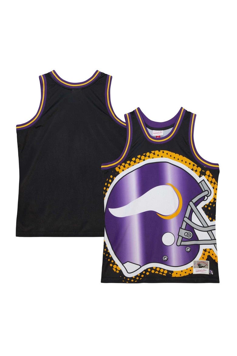 Men's Mitchell & Ness Black Minnesota Vikings Big Face 7.0 Fashion Tank Top, Main, color, Black
