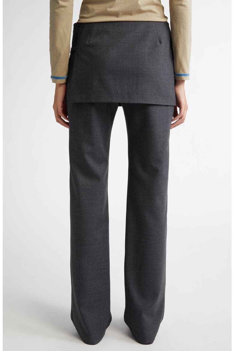 Archive Layered Wool Blend Trousers, Alternate, color, GREY