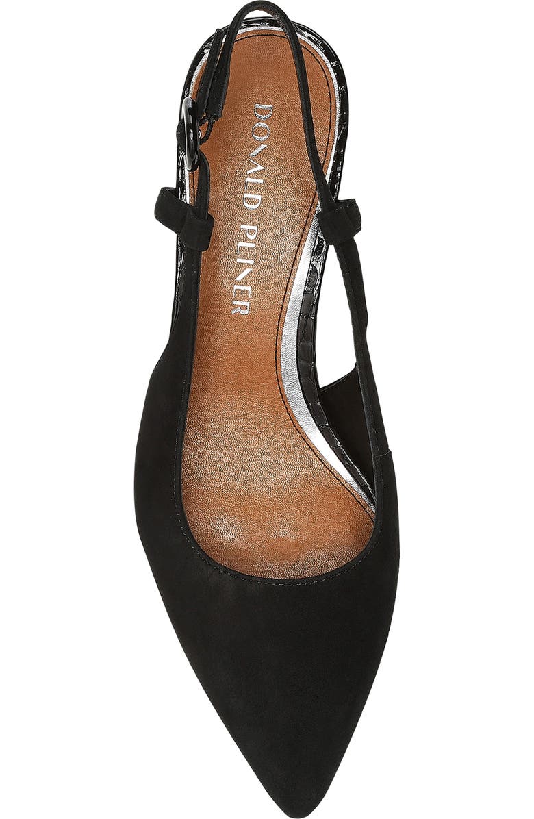 Donald Pliner Song Slingback Pointed Toe Pump, Alternate, color, Black