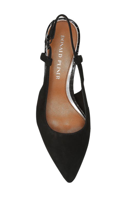 Donald Pliner Song Slingback Pointed Toe Pump In Black
