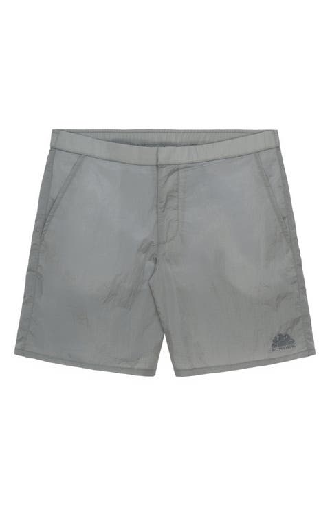 Back Elastic Waist Swim Trunks
