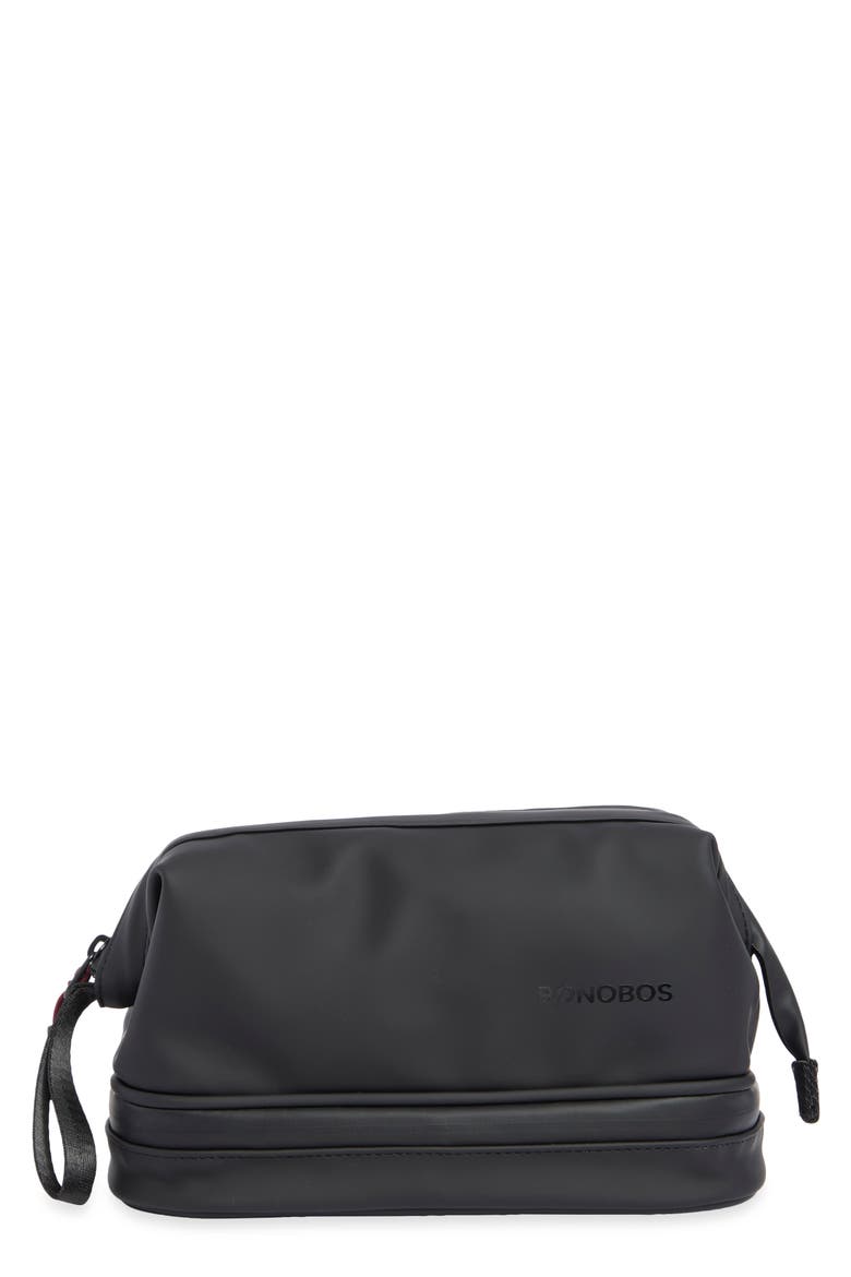 Rubberized Dopp Kit, Main, color, BLACK