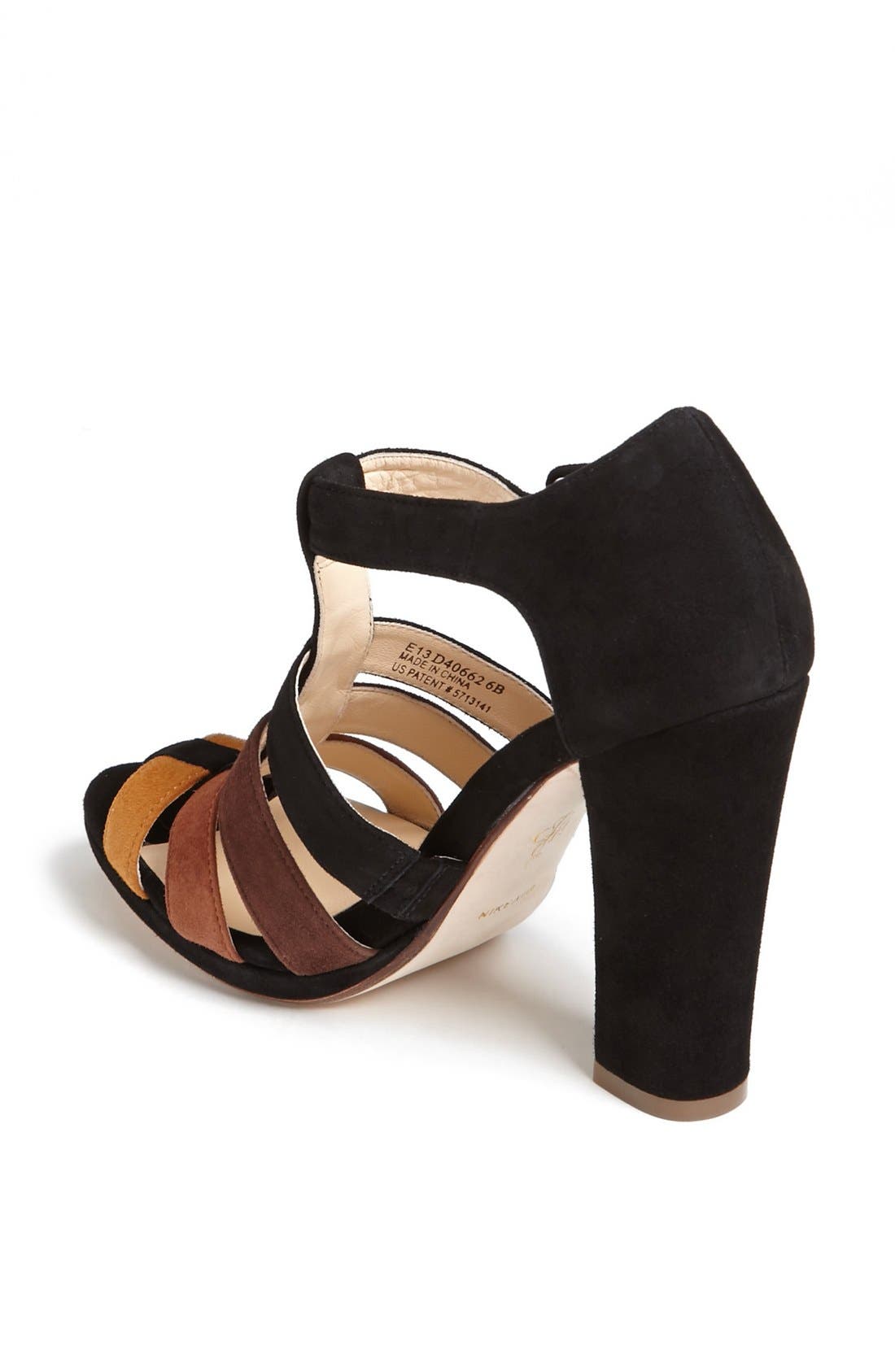 'Chelsea' Sandal, Alternate, color, BLACK MULTI SUEDE