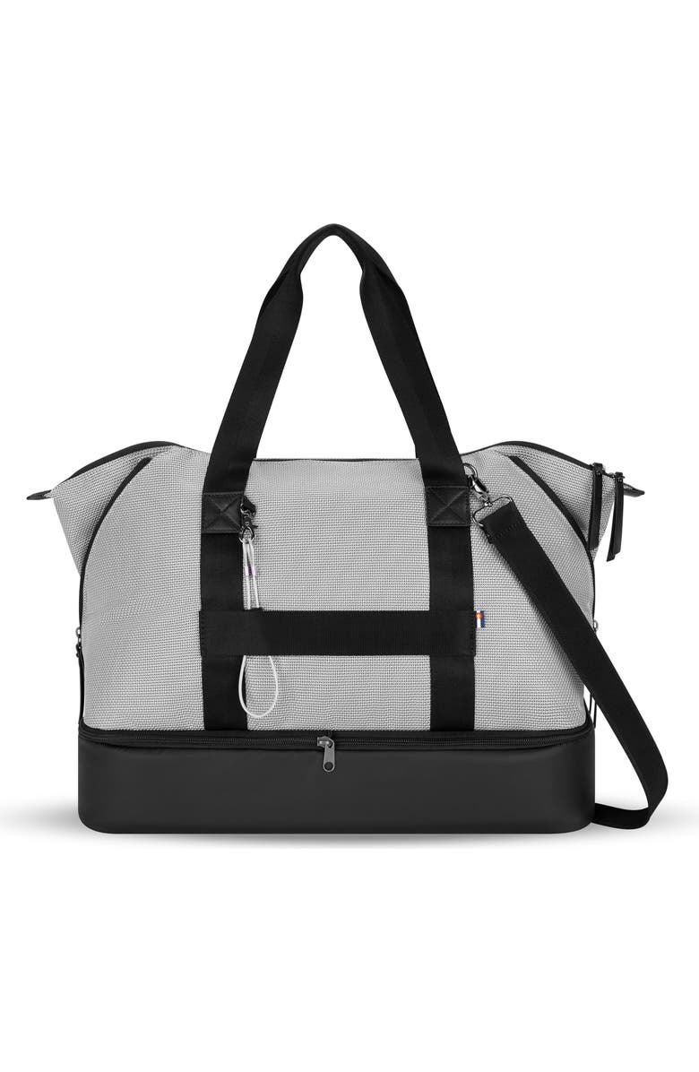 Sherpani Boston Anti-Theft Tote Duffel for Women with Removable Shoe Compartment, Main, color, Sterling