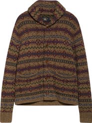 Double RL Fair Isle Wool Cardigan