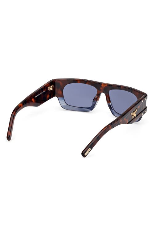 Mcm 54mm Polarized Rectangular Sunglasses In Brown