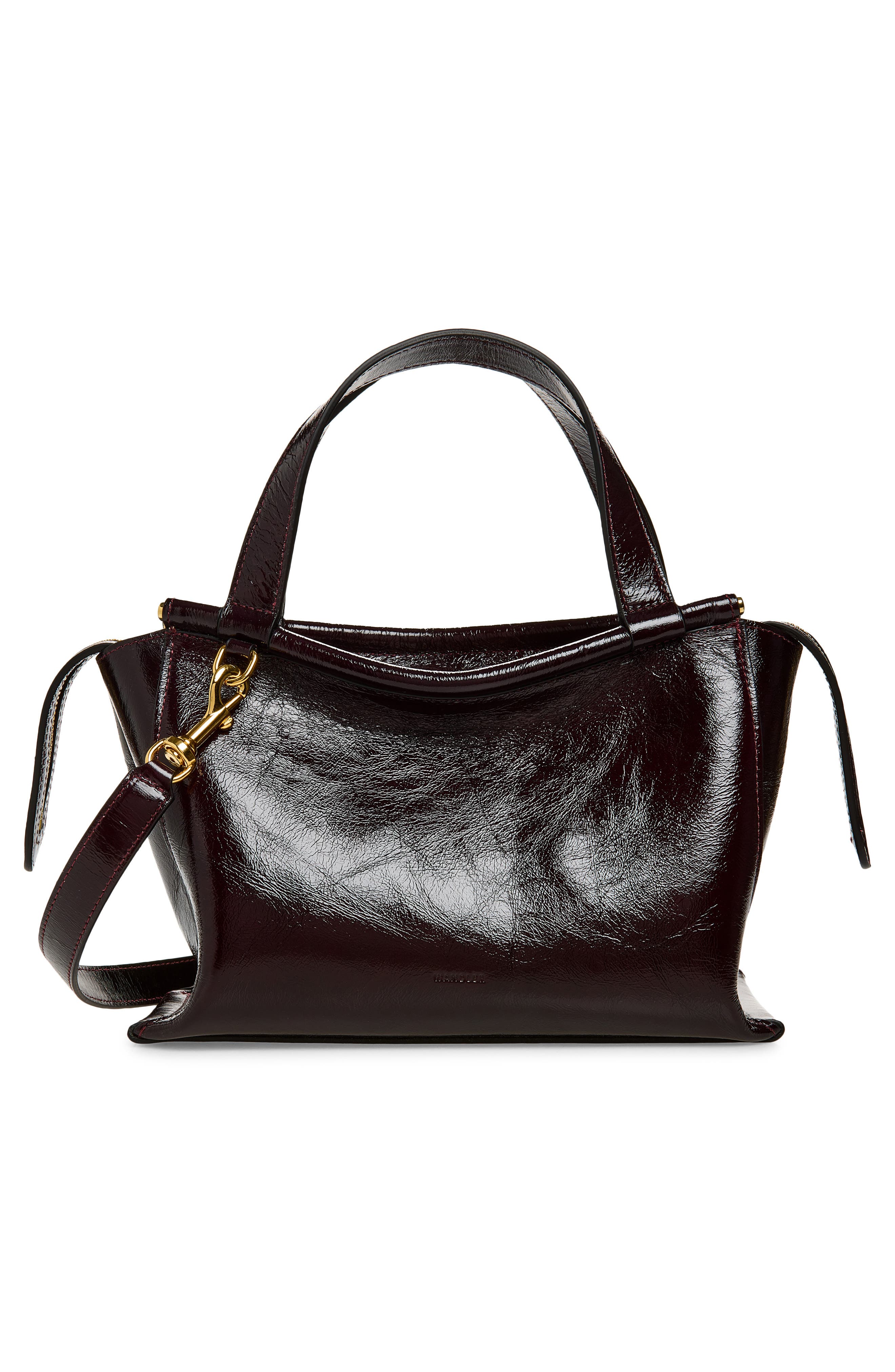 Ida Leather Bag, Alternate, color, BORDEAUX GLAZE