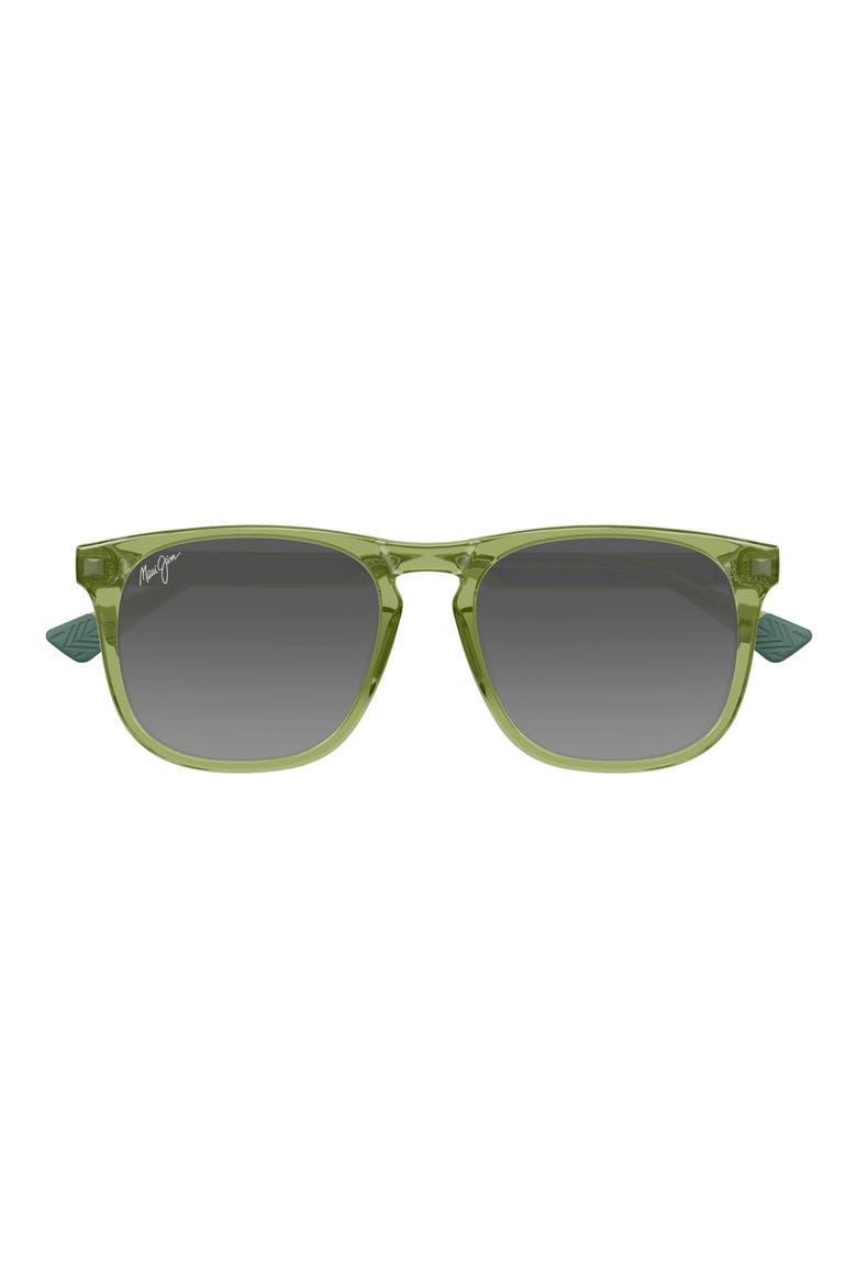 Kupaa 62mm PolarizedPlus2® Oversize Oval Sunglasses, Main, color, GREEN