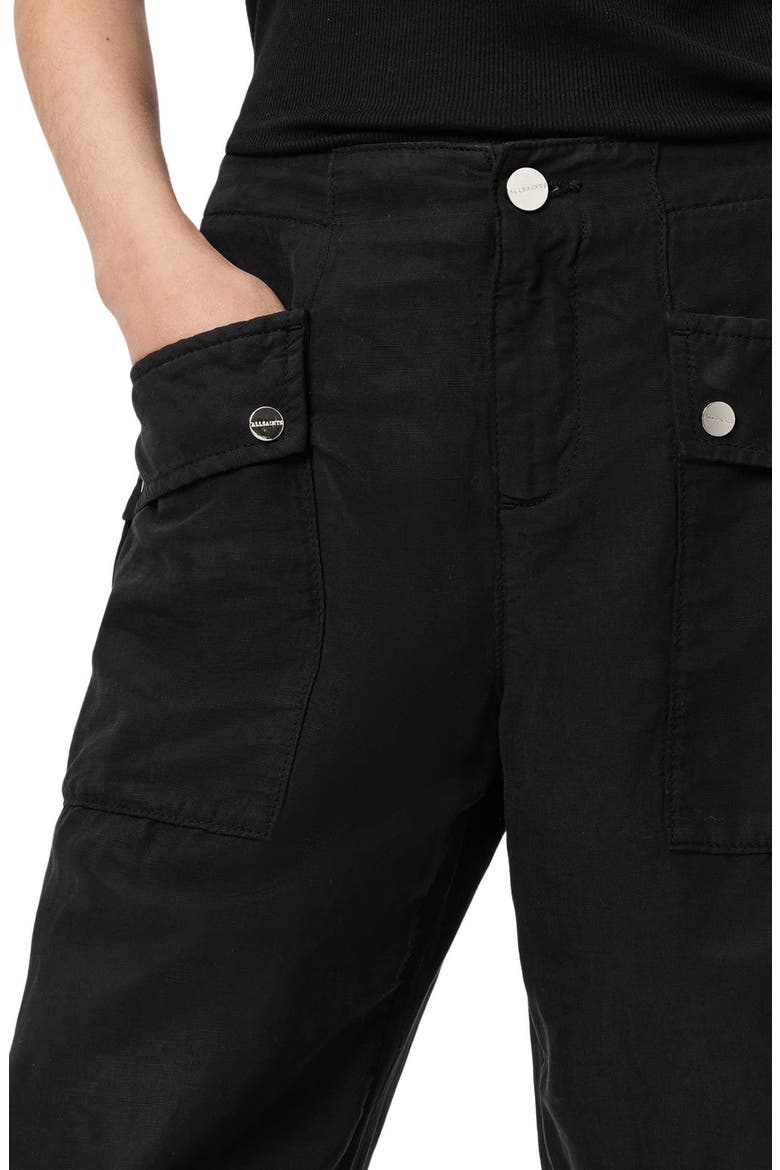 Val Twill Cargo Pants, Alternate, color, BLACK