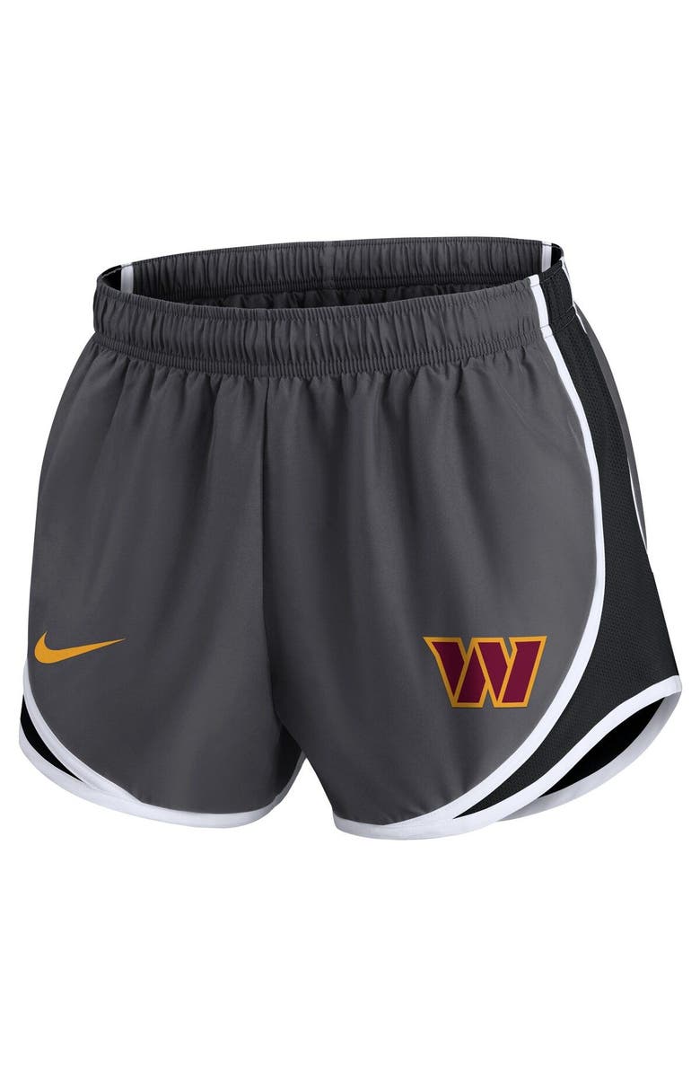 Nike Women's Nike Charcoal Washington Commanders Logo Performance Tempo Shorts, Alternate, color, Charcoal