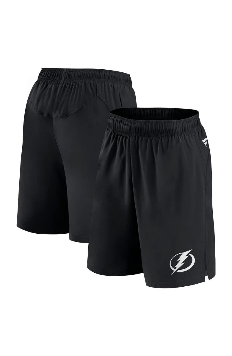 FANATICS Men's Fanatics  Black Tampa Bay Lightning Tech Training Shorts, Alternate, color, 