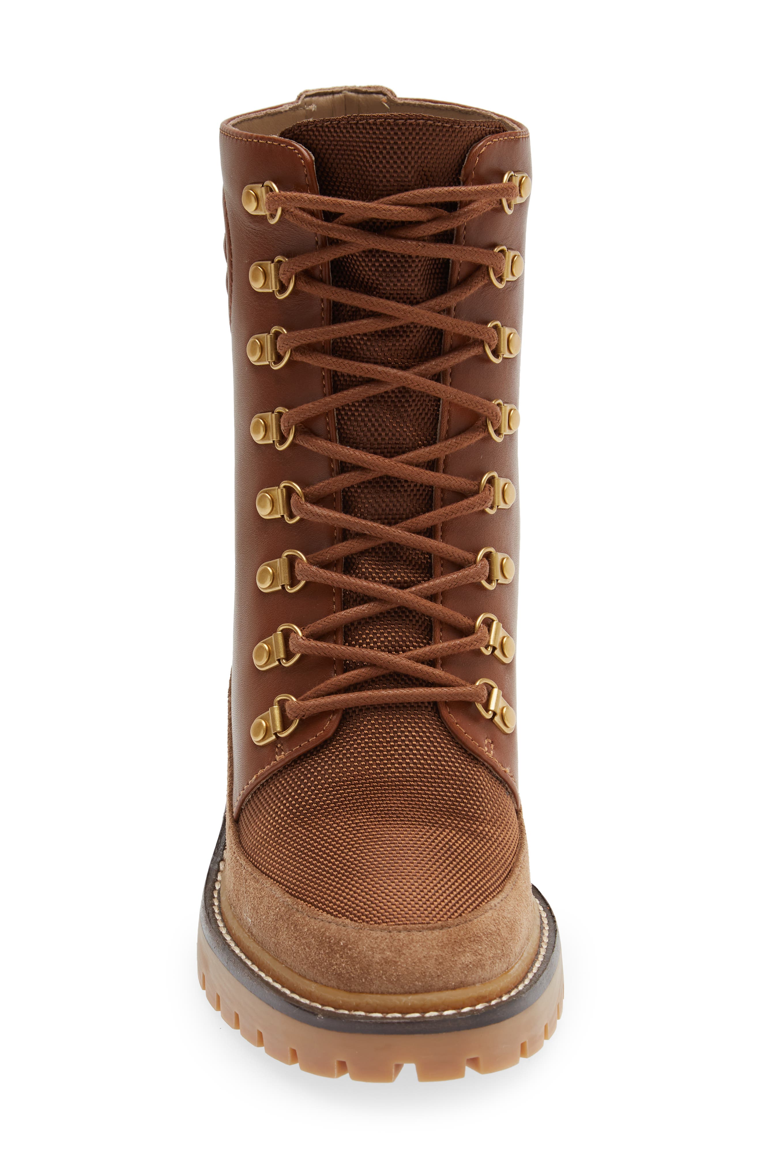 Miller Mixed Materials Lug Sole Boot, Alternate, color, BAHRAIN TAN/ TAN/ BRONZE