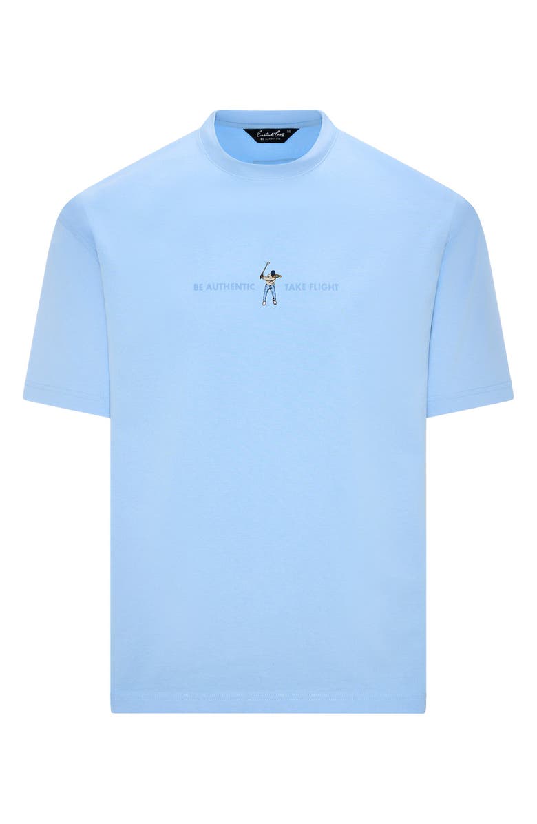 Eastside Golf Take Flight Cotton Graphic T-shirt, Main, color, Provence Blue