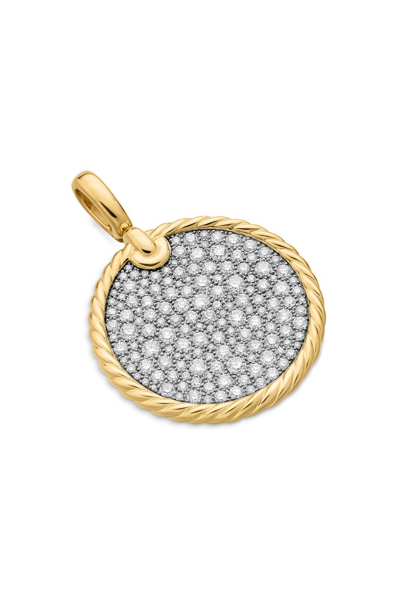 Elements Disc Pendant, Alternate, color, DIAMOND/ YELLOW GOLD