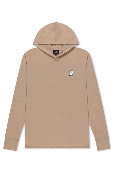 Mens Ghost Hooded Long Sleeve Jersey Tee