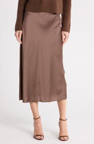Vince Satin Slip Skirt