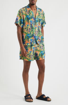 RIZORT Palm Camp Shirt in YELLOW · Top from Nordstrom Rack in a $140.93 outfit