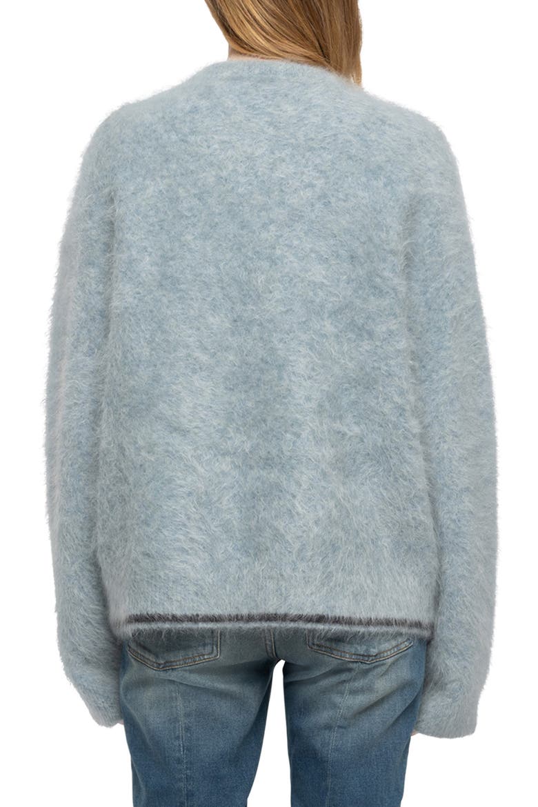 Markuz Logo Embroidery Sweater, Alternate, color, FROZEN