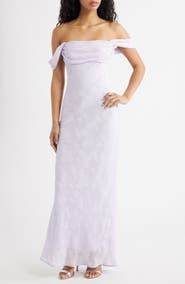 Princess Polly Azura Off The Shoulder Cocktail Maxi Dress