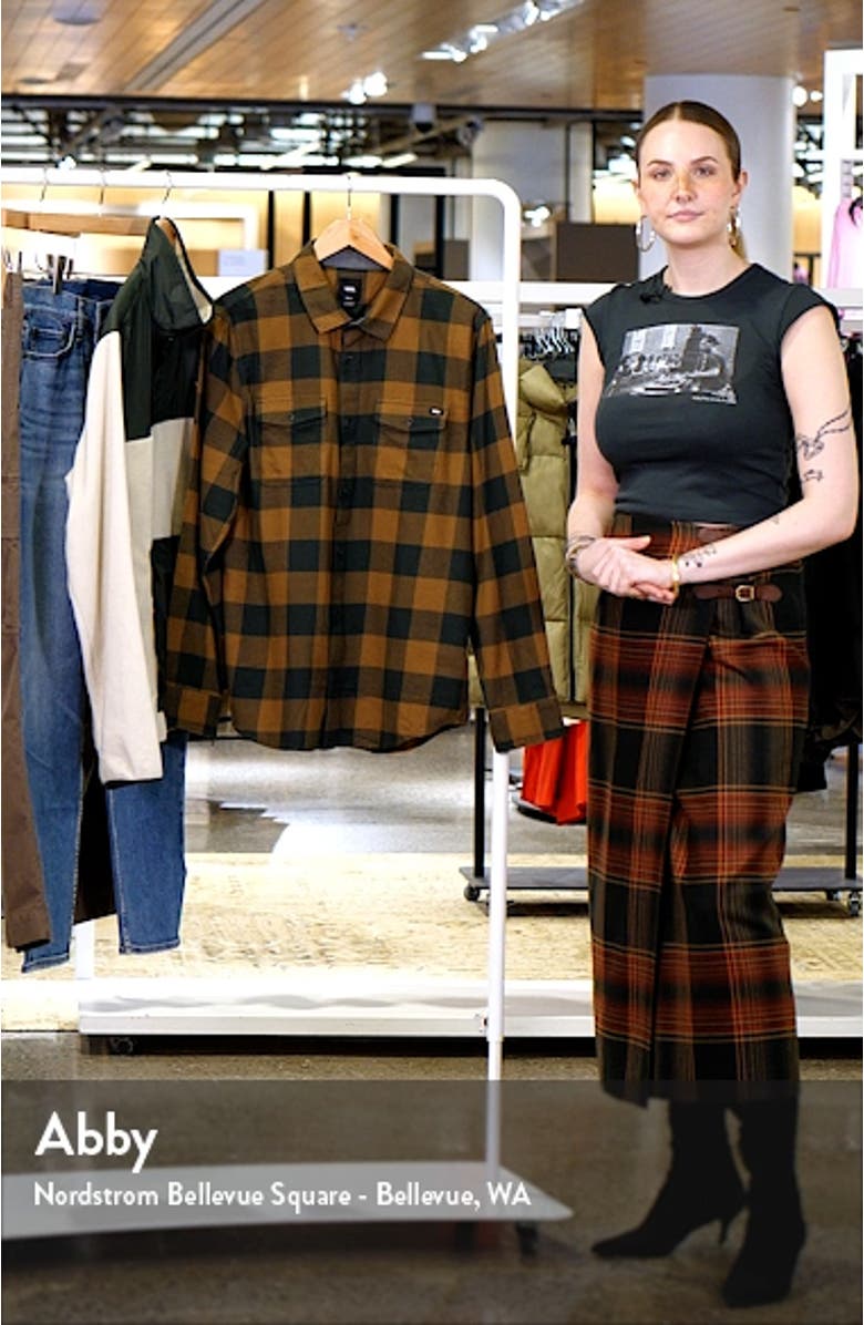 Aliso Buffalo Plaid Flannel Button-Up Shirt, sales video thumbnail